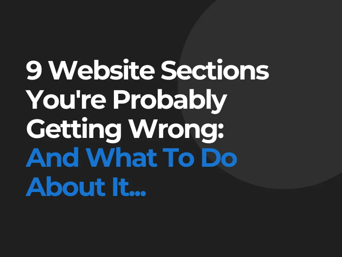 9 website sections you're probably getting wrong: A StoryBrand framework guide